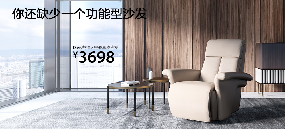 Davy戴维太空舱真皮沙发